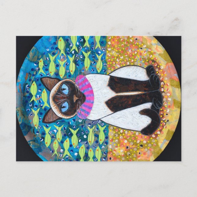 Tag am Strand Postkarte (Vorderseite)