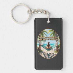 Tag am Strand Schlüsselanhänger