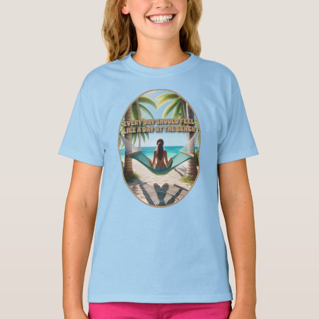 Tag am Strand T-Shirt (Vorderseite)