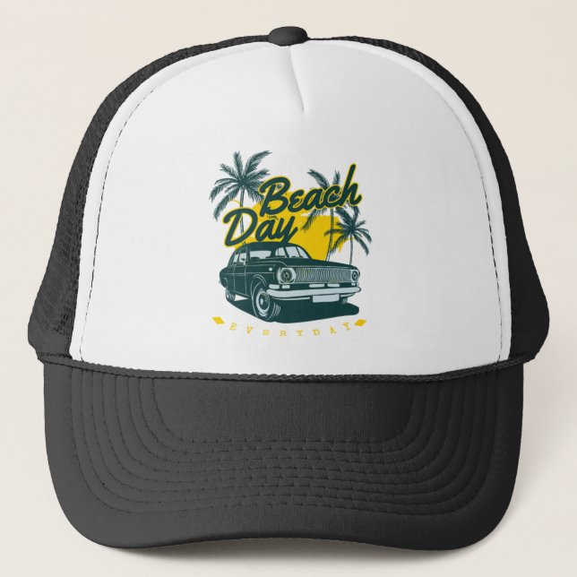 Tag am Strand Truckerkappe (Vorderseite)