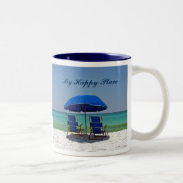 Tag am Strand Zweifarbige Tasse