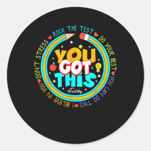 Tag, an dem Sie diesen Testtag Got haben, war der  Runder Aufkleber