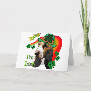 Tag Basset Hound-St. Patricks Karte