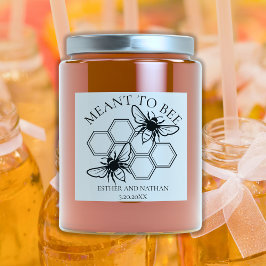 Tag "Bedeutung für die Gastgeschenk Hochzeit von B Quadratischer Aufkleber