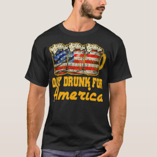Tag Betrunken für Amerika Bier liebt amerikanische T-Shirt