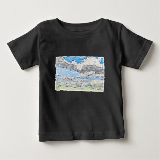 Tag bewölkt baby t-shirt