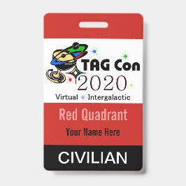 TAG Con 2020 - Roter Quadrant - Ziviles Abzeichen Ausweis