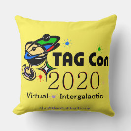 TAG Con 2020 - Virtual - Yellow Quadrant Kissen