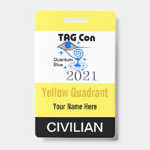 TAG Con 2021 - Gelber Quadrant - Zivilabzeichen Ausweis