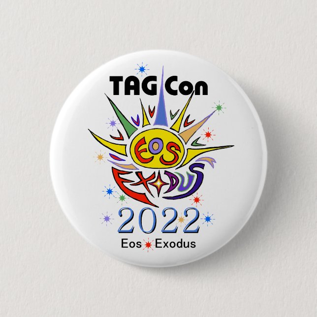 TAG Con 2022 - Eos Exodus-Schaltfläche Button (Vorderseite)