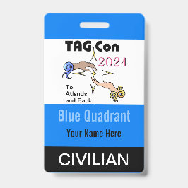 TAG Con 2024 - Blue Quadrant - Ziviles Abzeichen Ausweis