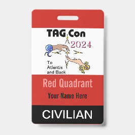 TAG Con 2024 - Roter Quadrant - Ziviles Abzeichen Ausweis