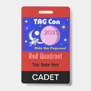 TAG Con 2025 - Red Quadrant - Cadet Abzeichen Ausweis