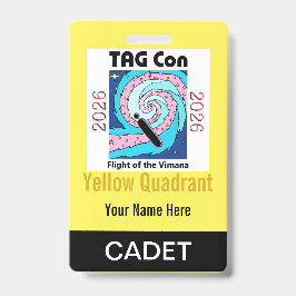 TAG Con 2026 - Gelber Quadrant - Kadetten-Abzeiche Ausweis