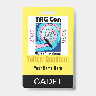 TAG Con 2026 - Gelber Quadrant - Kadetten-Abzeiche Ausweis