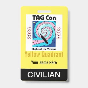 TAG Con 2026 - Gelber Quadrant - Zivilabzeichen Ausweis