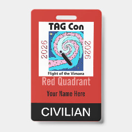 TAG Con 2026 - Roter Quadrant - Zivilabzeichen Ausweis