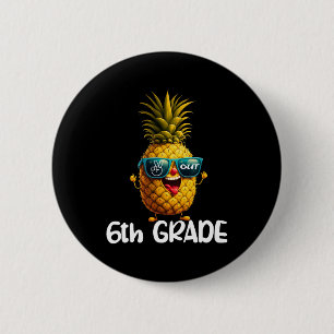 Tag der 6. Klasse Frieden aus 6. Klasse Funny Grad Button
