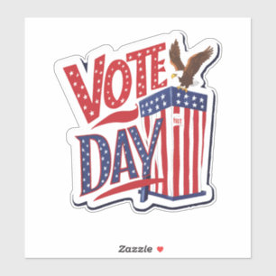 Tag der Abstimmung Aufkleber