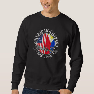 Tag der amerikanischen philippinischen Freundschaf Sweatshirt