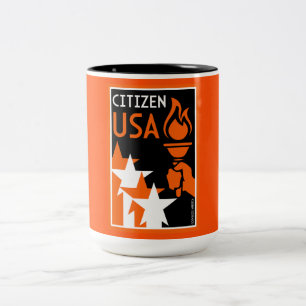 Tag der amerikanischen Unabhängigkeit Zweifarbige Tasse