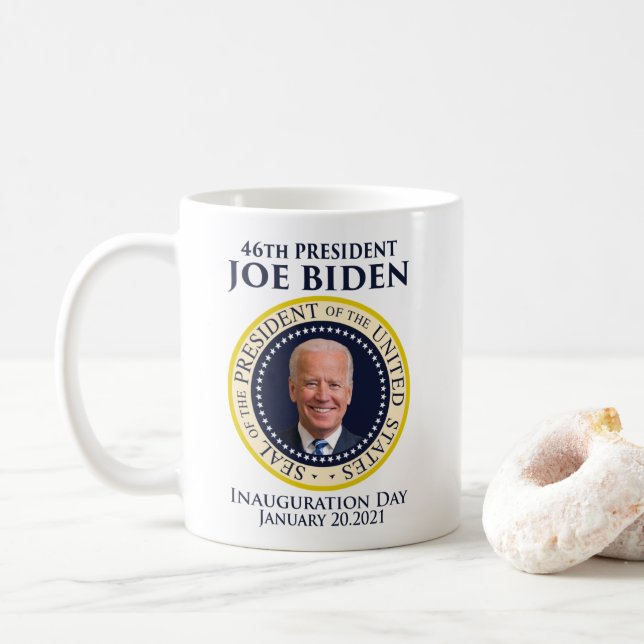 Tag der Amtseinführung 2021 Präsident Biden Kaffeetasse (Mit Donut)