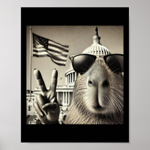 Tag der Amtseinführung 2025 - Capybara Selfie am C Poster