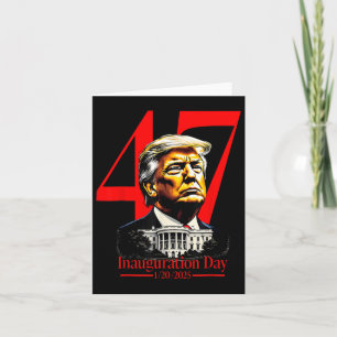Tag der Amtseinführung 2025 Donald Trump 47. Präsi Karte
