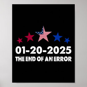 Tag der Amtseinführung 2025 Januar 20 Ende eines F Poster