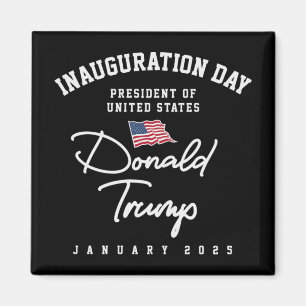 Tag der Amtseinführung Trump Amerikanische Flagge Magnet
