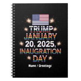Tag der Amtseinführung Trumps 20. Januar 2025 Notizblock