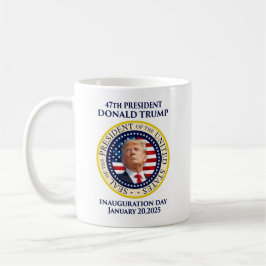 Tag der Amtseinführung Trumps 47. Präsident Kaffeetasse