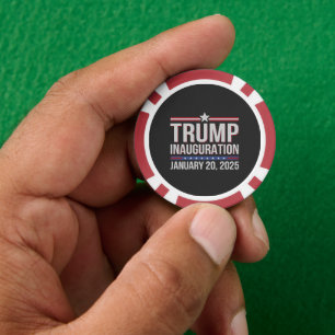 Tag der Amtseinführung Trumps Präsident Januar 202 Pokerchips