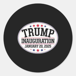 Tag der Amtseinführung von Donald Trump 2025 1 Runder Aufkleber