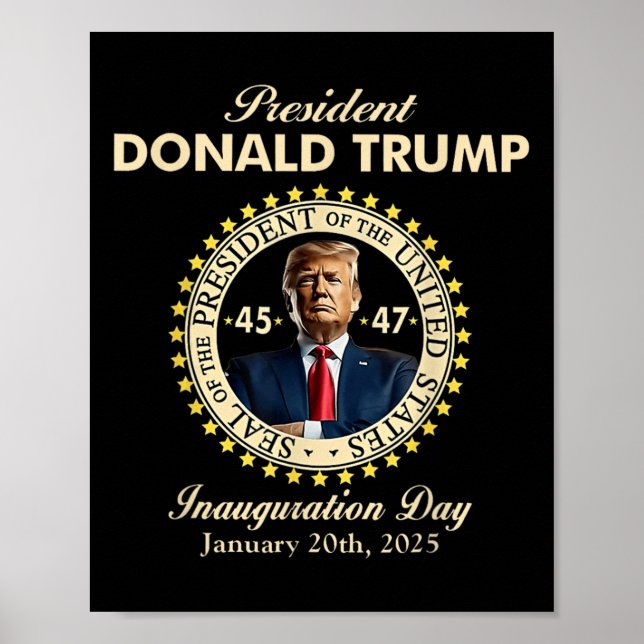 Tag der Amtseinführung von Präsident Donald Trump  Poster (Vorne)