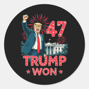 Tag der Amtseinführung von Präsident Donald Trump  Runder Aufkleber
