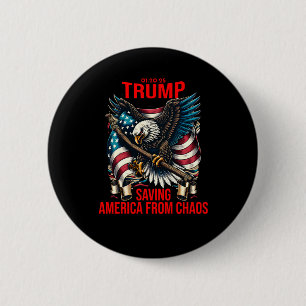 Tag der Amtseinführung von Präsident Trump 2025 Button