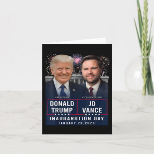 Tag der Amtseinführung von Trump Vance 2025 Donald Karte