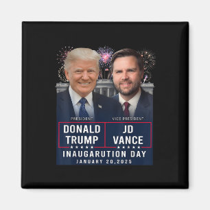 Tag der Amtseinführung von Trump Vance 2025 Donald Magnet