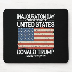 Tag der Amtseinführung von Trump zum 47. Präsident Mousepad