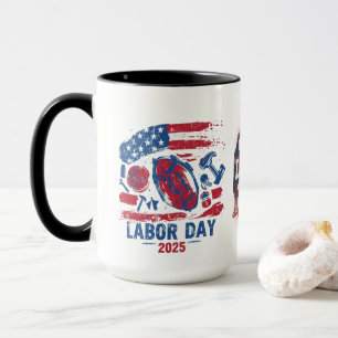 Tag der Arbeit 2025 Sportliche Tasse - harte Arbei