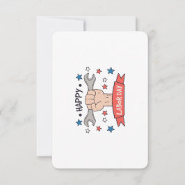 Tag der Arbeit Grafik-Abzeichen Farbdesign Dankeskarte