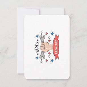 Tag der Arbeit Grafik-Abzeichen Farbdesign Dankeskarte