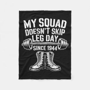Tag der Armee-Veteranen überspringen Leg Day Milit Fleecedecke