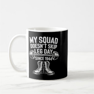 Tag der Armee-Veteranen überspringen Leg Day Milit Kaffeetasse