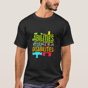 Tag der Aufklärung über Autismus Gegenwärtige Fähi T-Shirt