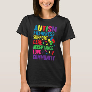 Tag der Aufklärung über Autismus Unterstützung für T-Shirt