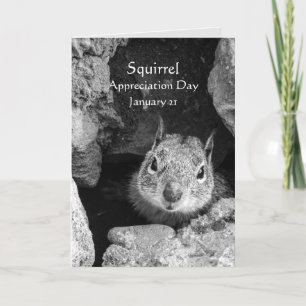Tag der Aufwertung des Eichhörnchens, 21. Januar F Karte