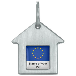 Tag der Begleiter mit der Flagge der europäischen Tiermarke