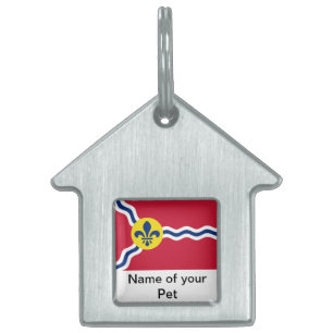 Tag der Begleiter mit Flagge von St. Louis, Missou Tiermarke
